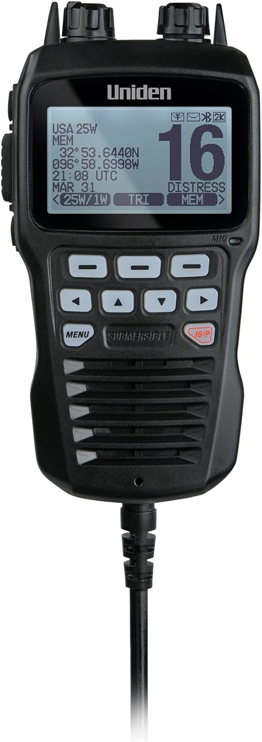Uniden Remote Mic Um725 Vhf Radios - Black
