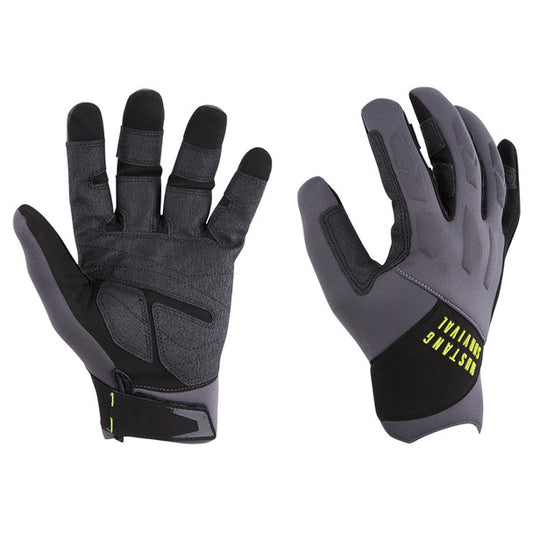 Mustang EP 3250 Full Finger Gloves Med Gray-Black