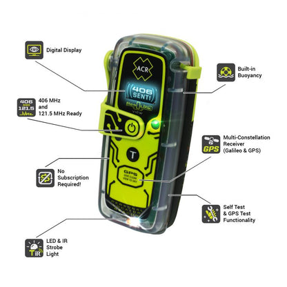 ACR ResQLink View 425 Personal Locator Beacon With Digital OLED Display