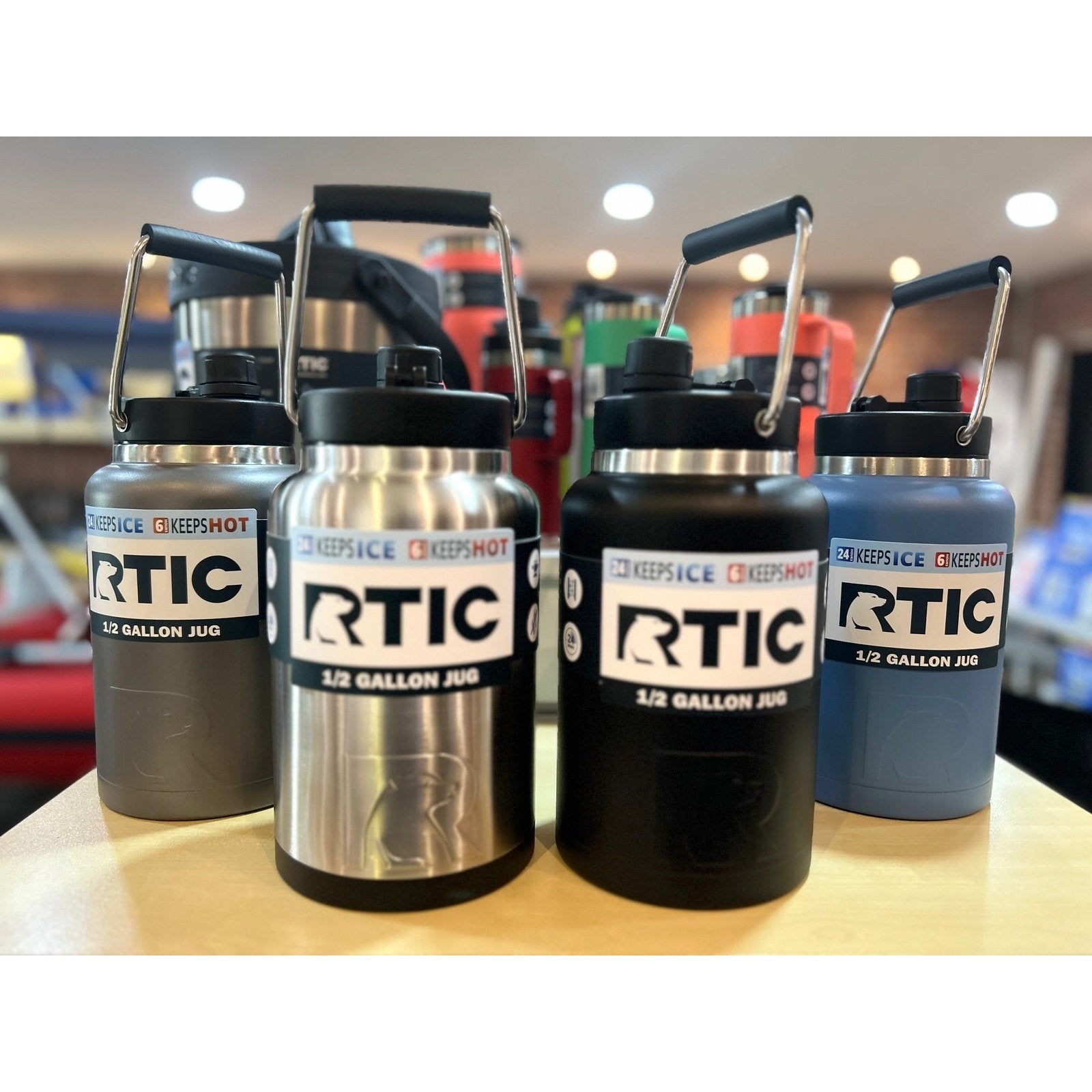 RTIC One Gallon and Half Gallon Jugs Various Colors NEW Holds the Ice and  Heat