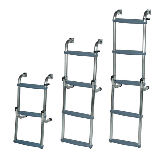 Long Base Ladder Stainless Steel folding