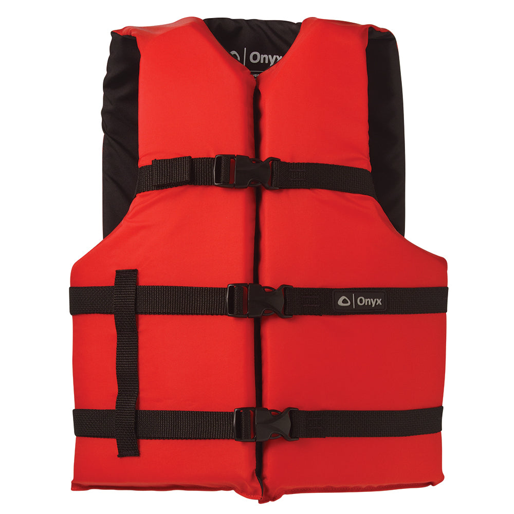 Shop Onyx Nylon Adult Oversize Life Jacket Red | Boatyard Malaysia