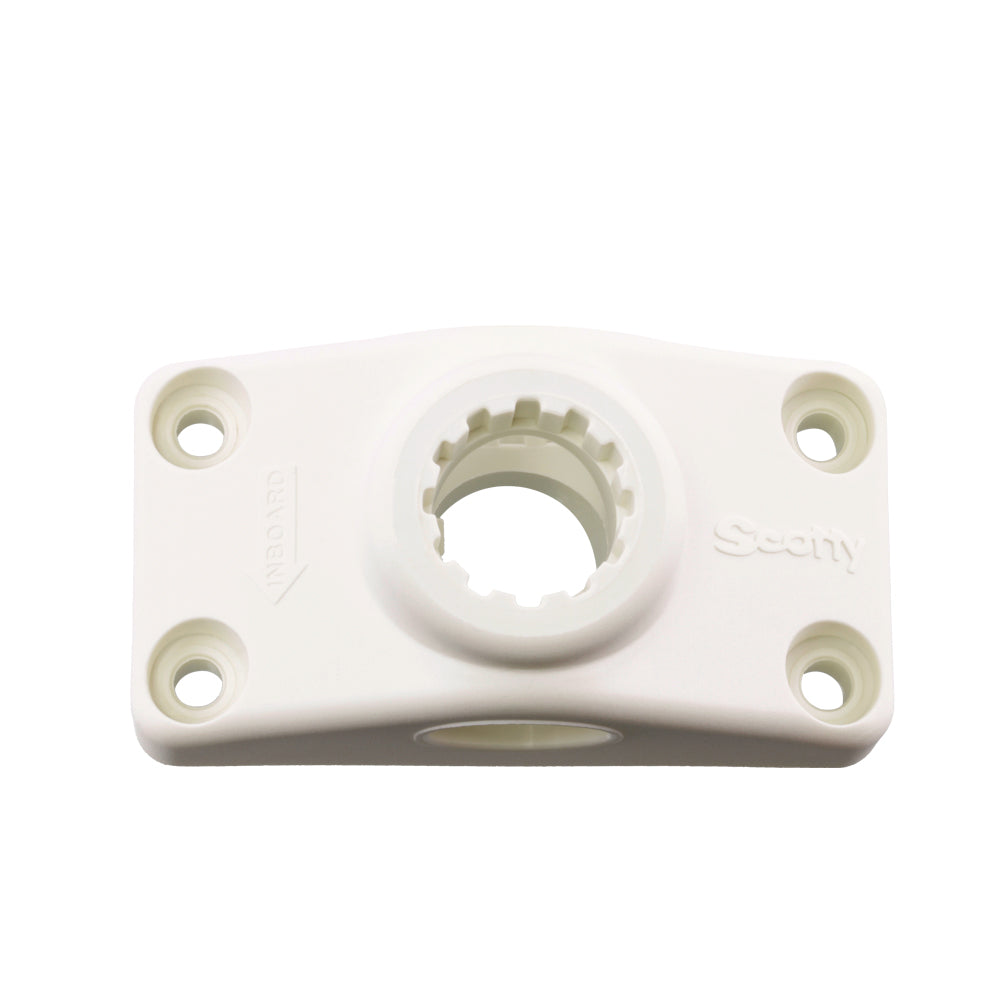 SIDE/DECK MOUNTING BRACKET WHITE boatyardmalaysia