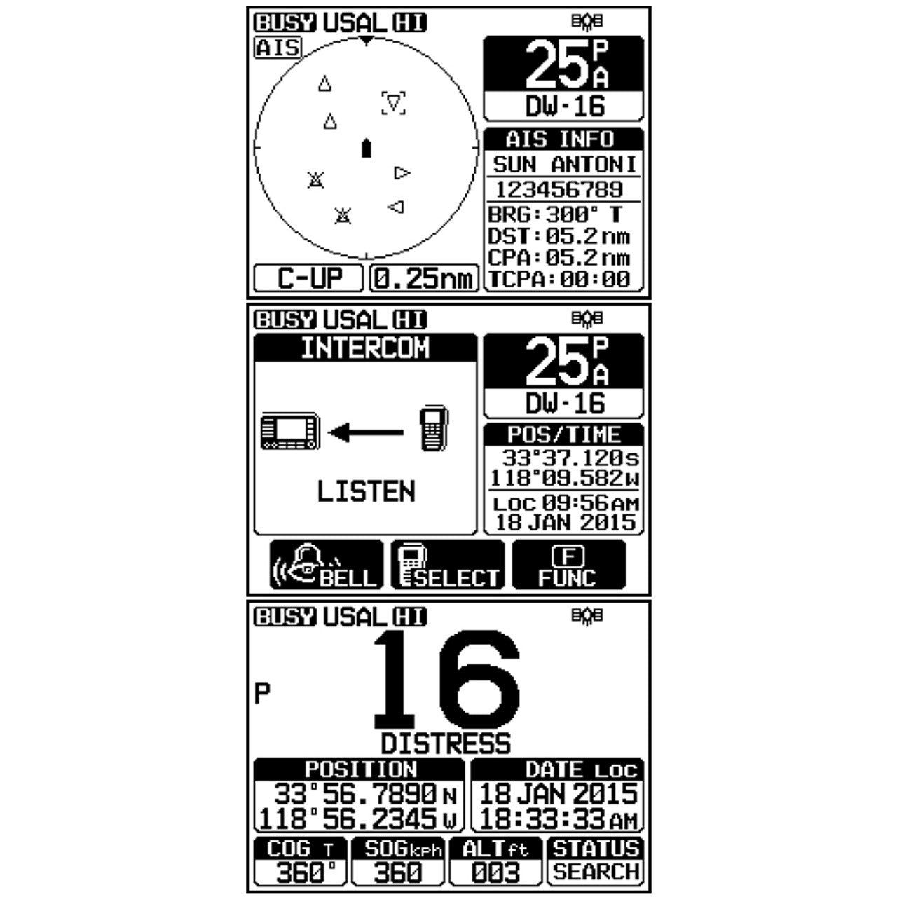 Standard Horizon Quantum VHF GX6000 Commercial Grade 25W - Boatyard Malaysia