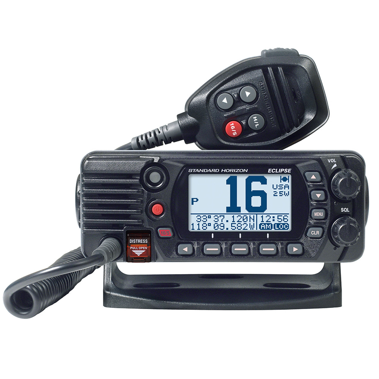 GX1400 Black Fixed Mount VHF boatyardmalaysia