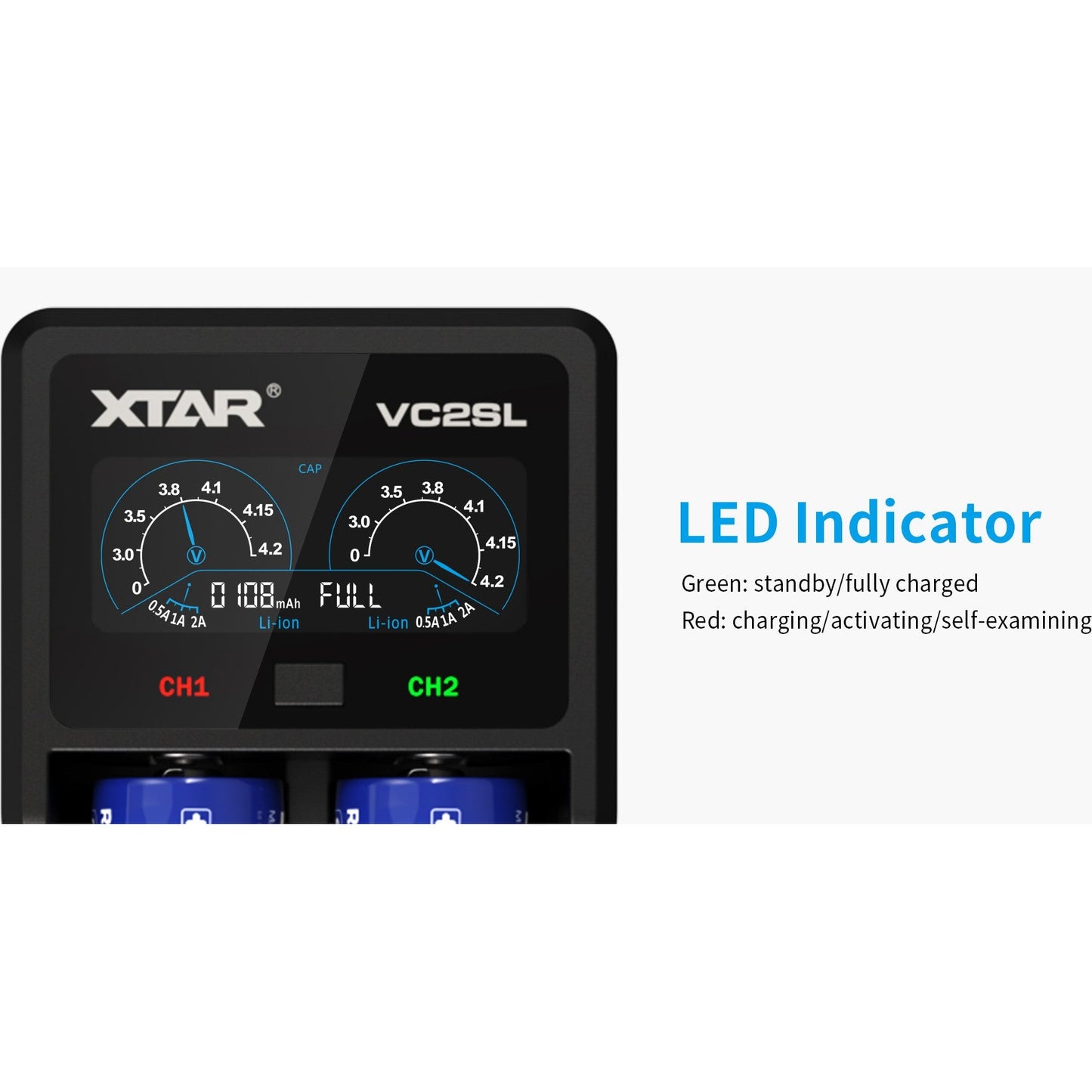 XTAR VC2SL CHARGER boatyardmalaysia