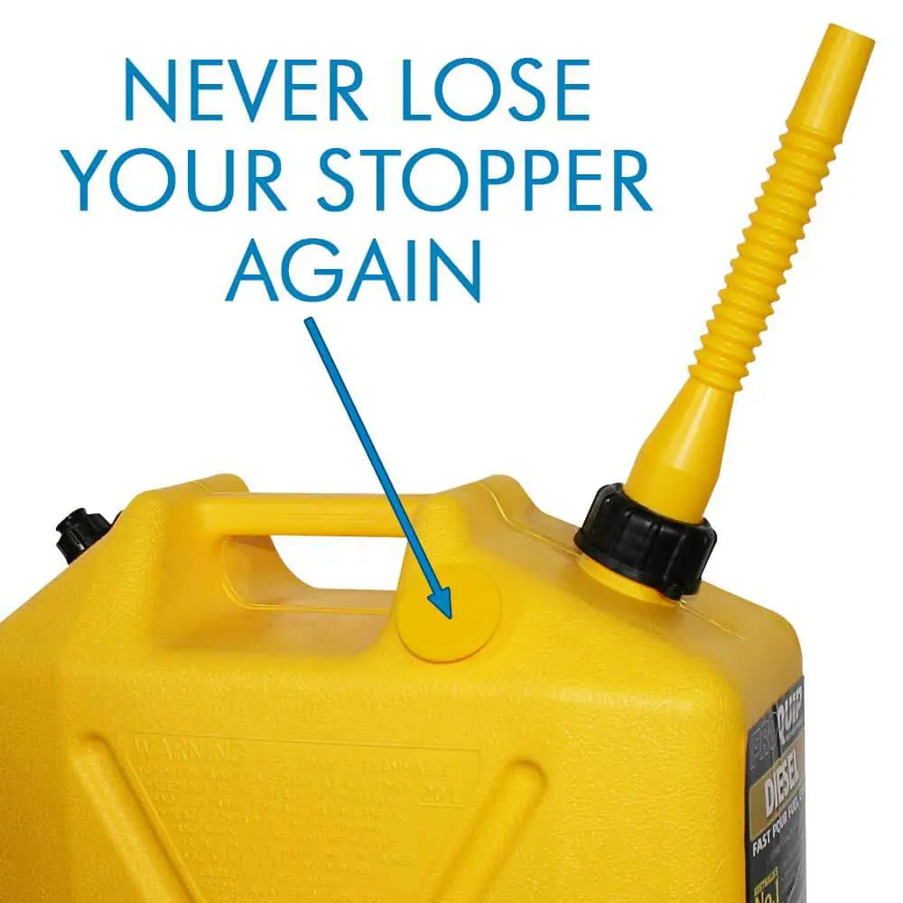 ProQuip 20L Plastic Fast Pour Fuel Can - Diesel Yellow - Boatyard Malaysia
