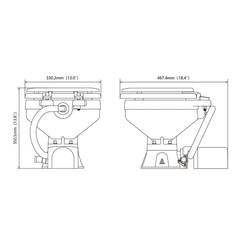 Seaflo Seaaflo Electric Marine Toilet 12/24v - Boatyard Malaysia