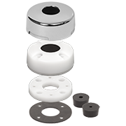 1001100 CABLECLAM W/ STAINLESS STEEL DRESS CAP 0.68 boatyardmalaysia