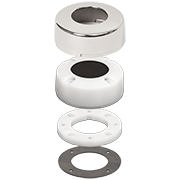 1003100 CABLECLAM W/ STAINLESS STEEL DRESS CAP 1.40 boatyardmalaysia