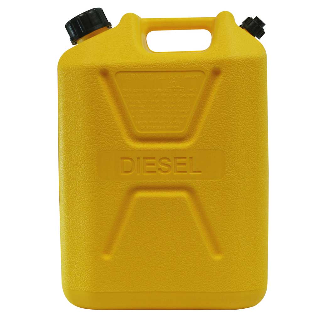 ProQuip 10L Plastic Fast Pour Fuel Can - Diesel Yellow - Boatyard Malaysia