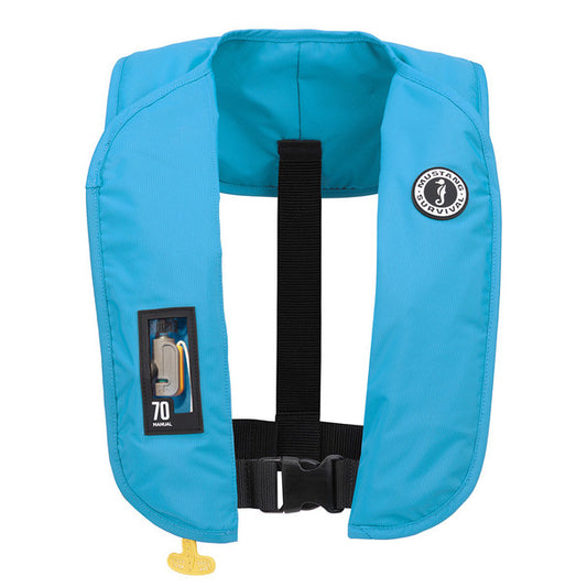 Mustang MIT 70 Manual Inflatable PFD Azure Blue