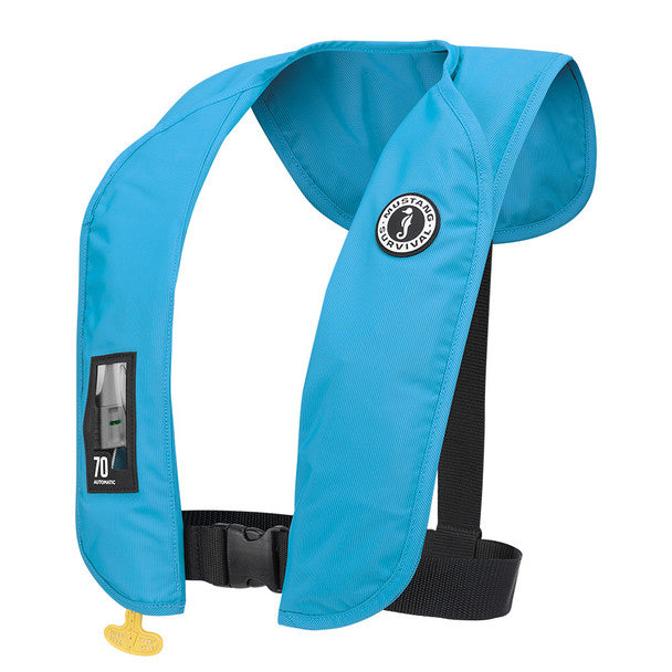 Mustang Survival Mustang MIT 70 Automatic Inflatable PFD Azure Blue - Boatyard Malaysia