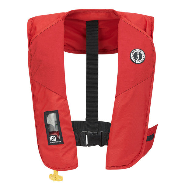 Mustang MIT 150 Convertible Inflatable PFD Red boatyardmalaysia