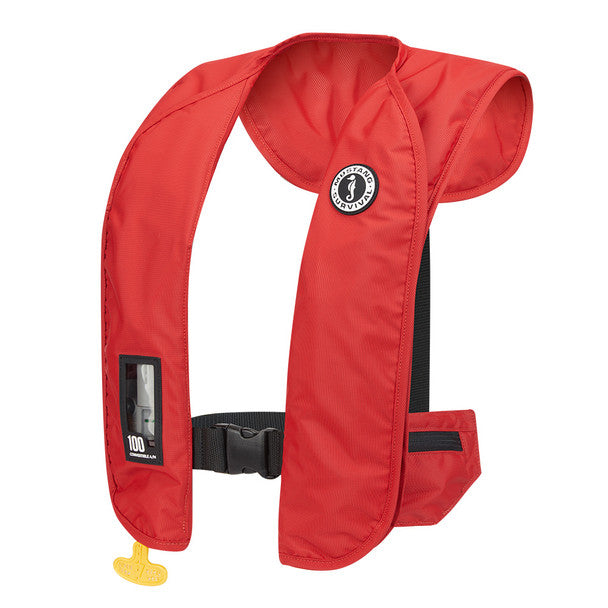 Mustang MIT 100 Convertible Inflatable PFD Red boatyardmalaysia