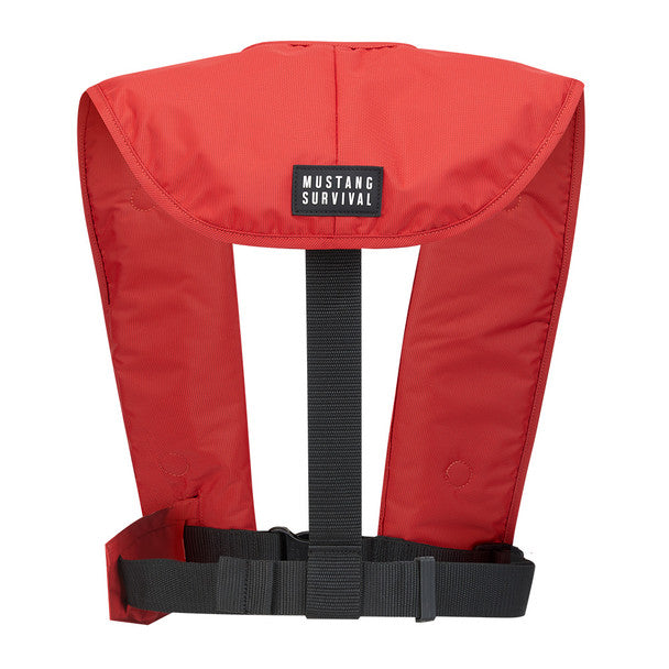 Mustang MIT 100 Convertible Inflatable PFD Red boatyardmalaysia