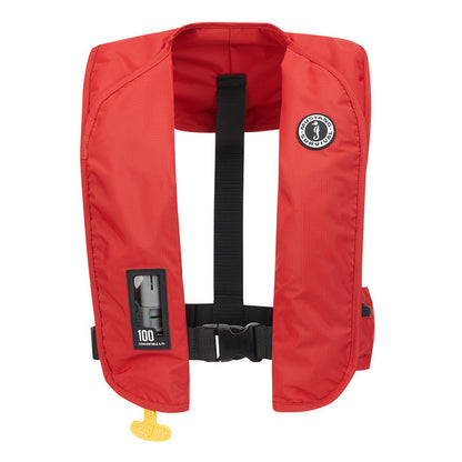 Mustang MIT 100 Convertible Inflatable PFD Red boatyardmalaysia