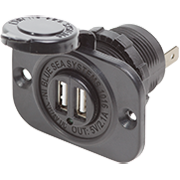 Blue Sea System 1016 DUAL USB CHARGER SOCKET TWO USB PORTS WITH - Boatyard Malaysia