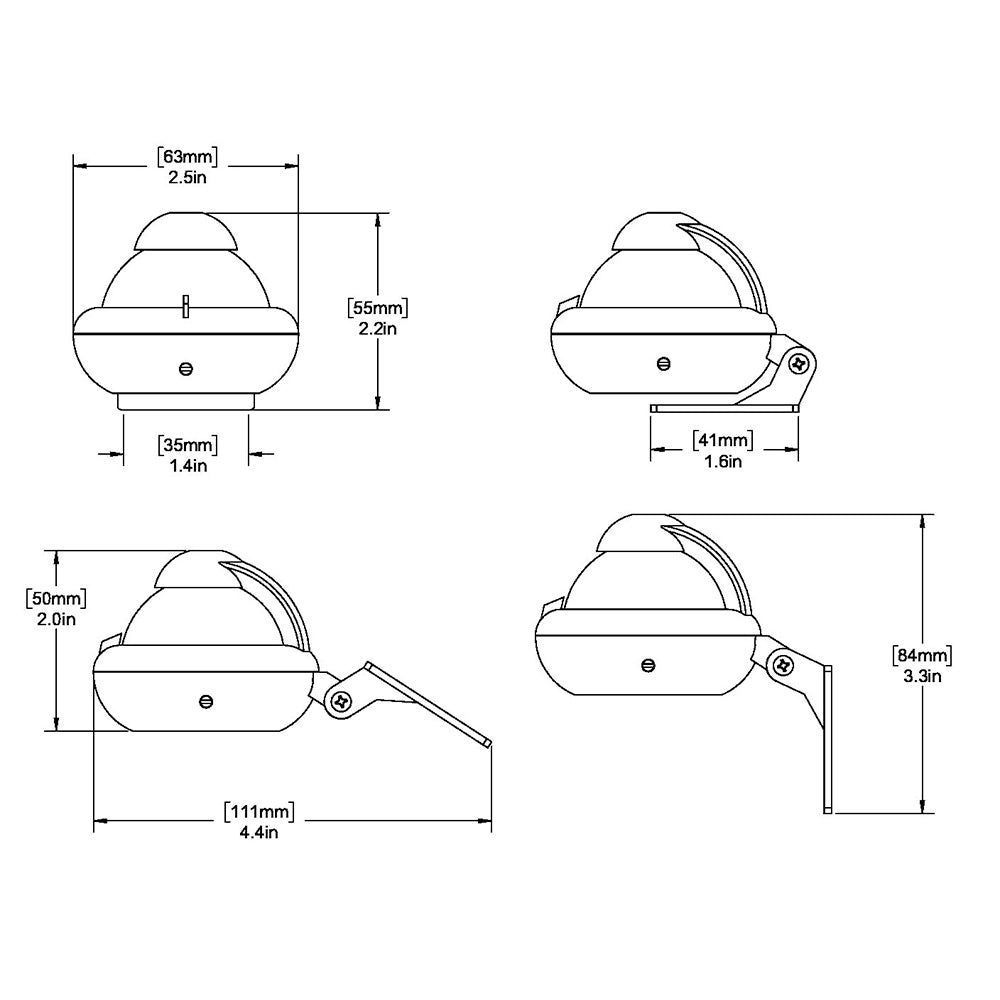 Ritchie X-10-M Sport - Bracket Mount - Gray - Boatyard Malaysia