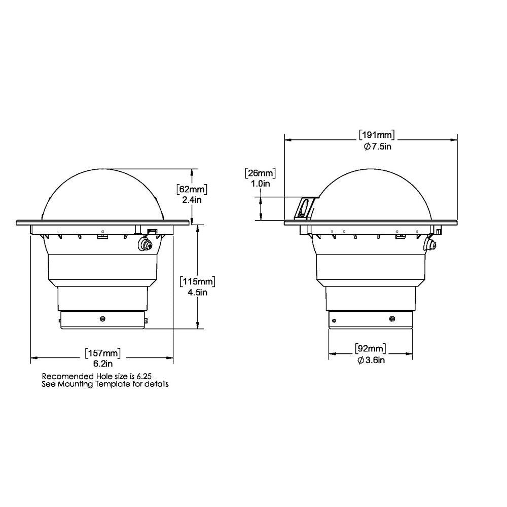 Ritchie SS-5000 SuperSport Compass - Flush Mount