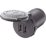 Blue Sea System 1046 48V DUAL USB CHARGER SOCKET MOUNT - Boatyard Malaysia