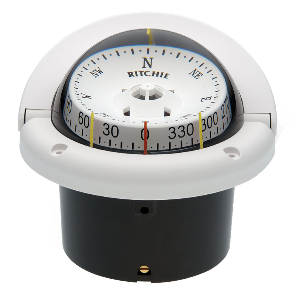 Ritchie HF-743W Helmsman Compass - White - Boatyard Malaysia