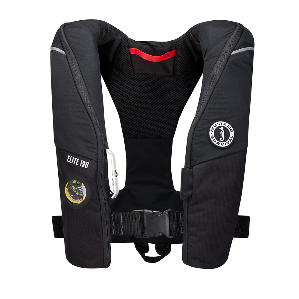 Mustang Survival Mustang Elite 190 Offshore Inflatable PFD - Black - Boatyard Malaysia