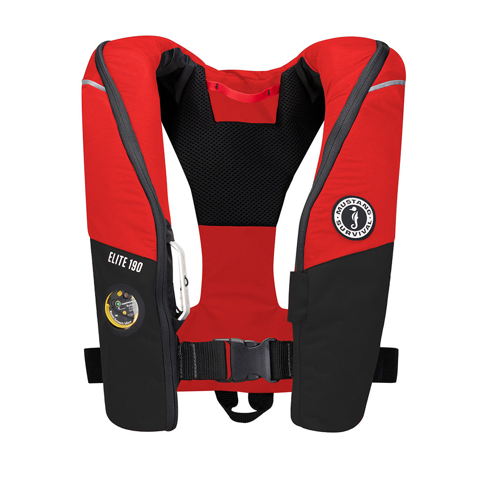 Mustang Survival Mustang Elite 190 Offshore Inflatable PFD - Red/Black - Boatyard Malaysia