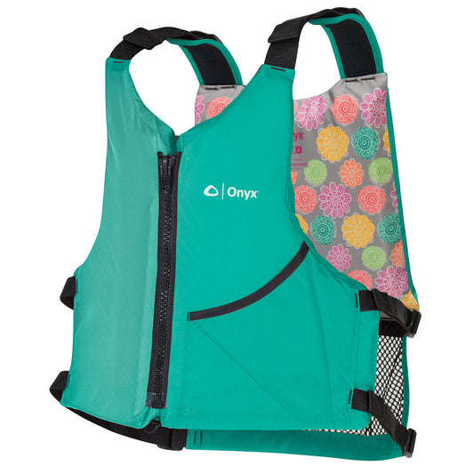 Onyx Outdoor Onyx Youth Universal Paddle Vest Aqua - Boatyard Malaysia