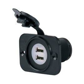 Sealink Deluxe Dual USB Charger Receptacle boatyardmalaysia