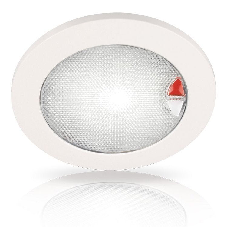 Hella Marine EuroLED 150 Recessed Surface Mount Touch Lamp - White Plastic Rim - Boatyard Malaysia