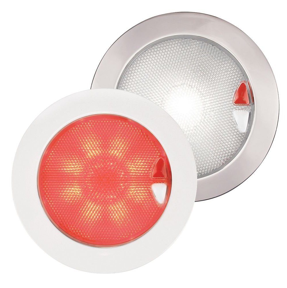 Hella Marine EuroLED 150 Recessed Surface Mount Touch Lamp - White Plastic Rim - Boatyard Malaysia