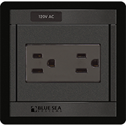 Blue Sea System 1479 360 PANEL 120V DUAL OUTLET - Boatyard Malaysia