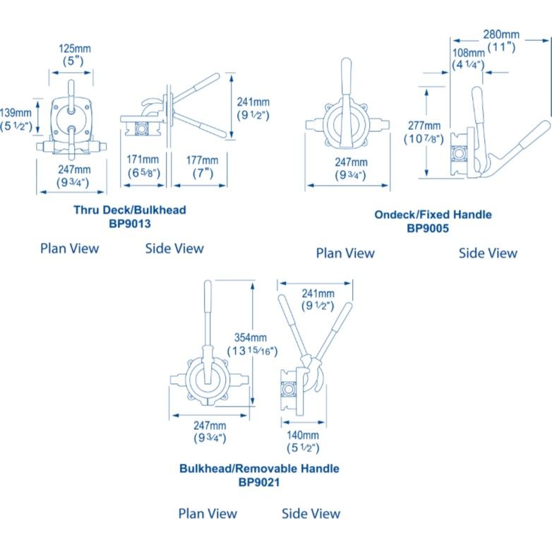 Whale Gusher Urchin Manual Bilge Pump On Deck Mount boatyardmalaysia