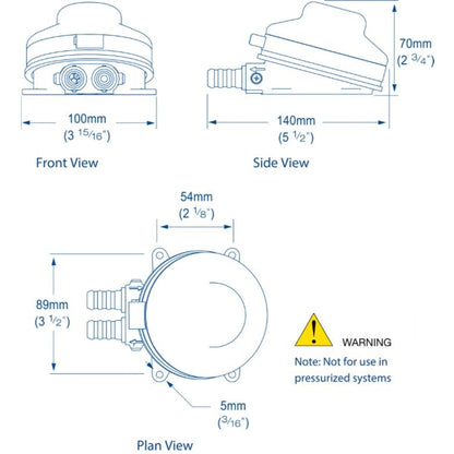 Whale Babyfoot Manual Galley Foot Operated Pump boatyardmalaysia