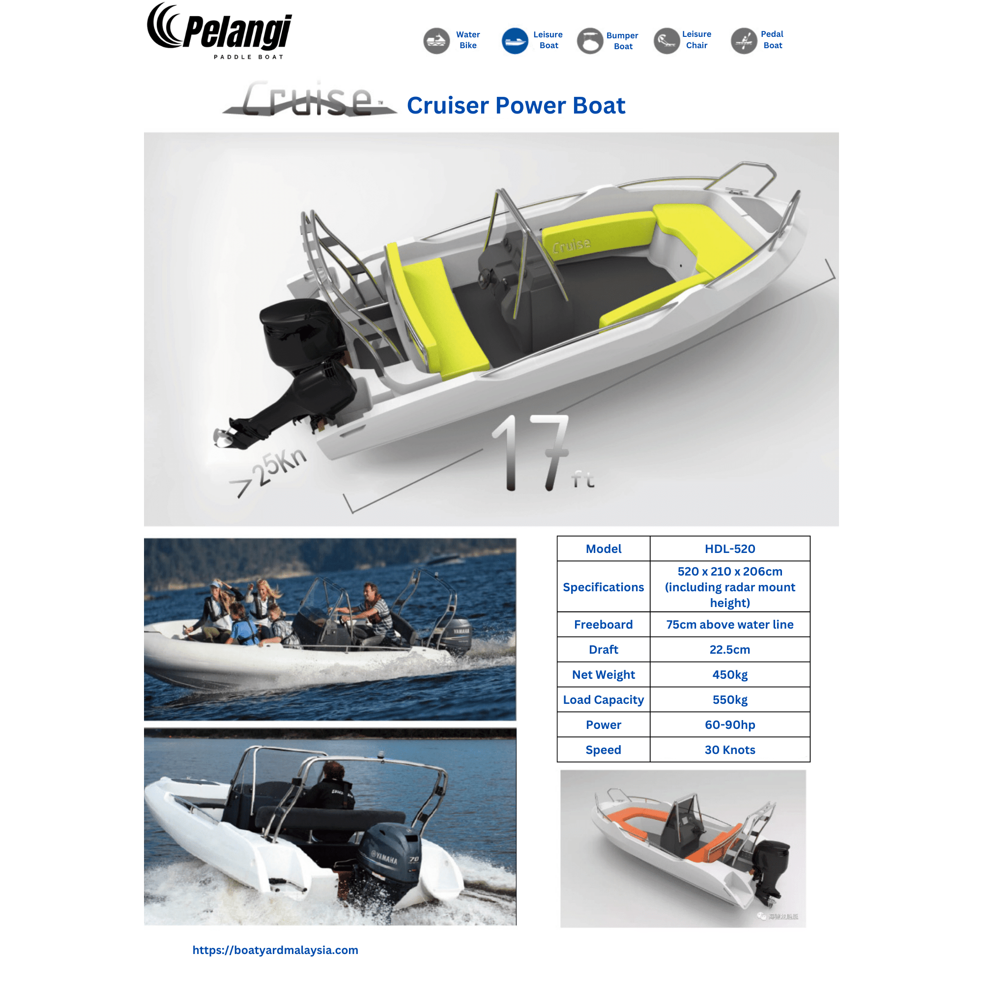 Pelangi Cruiser Power Boat - Boatyard Malaysia