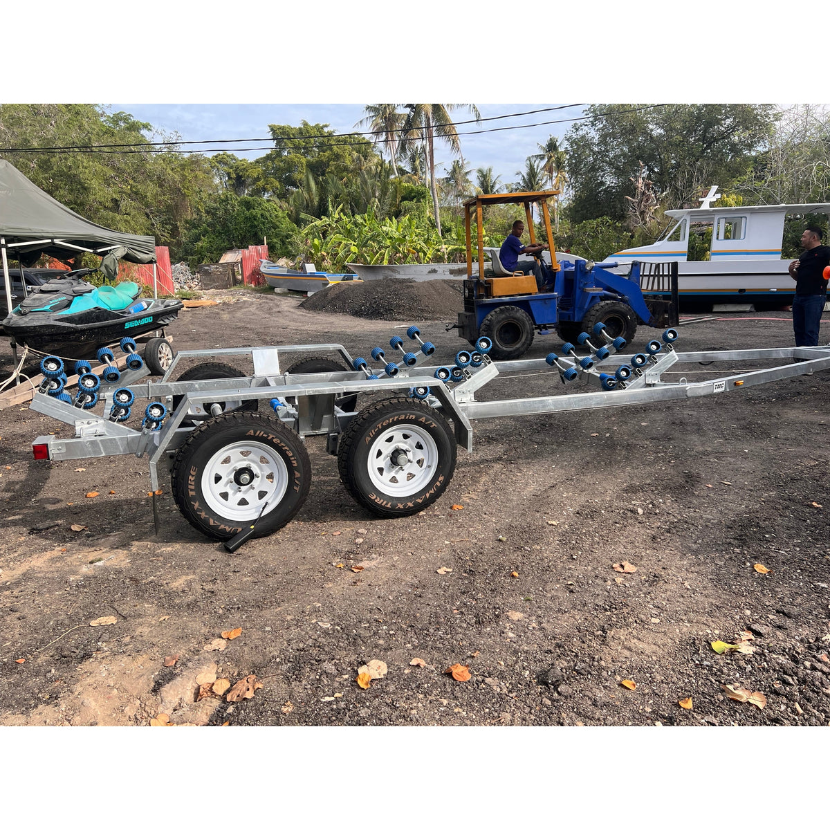 TMC Double Axle 9M Trailer - Boatyard Malaysia