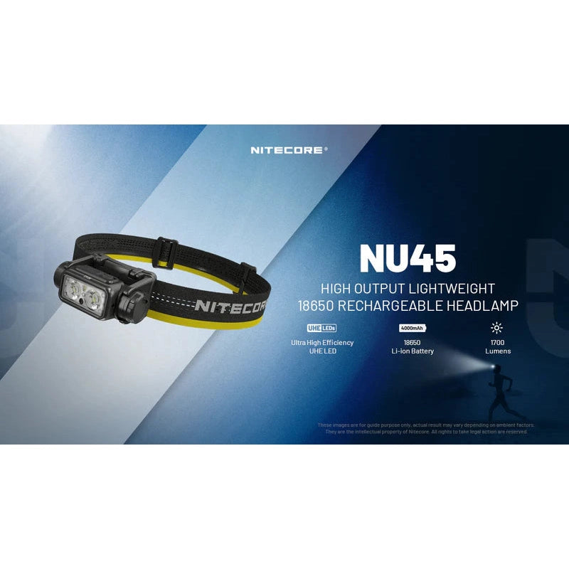 NITECORE NU45 1700L BUILT-IN 4000MAH BATTERY HEADLAMP boatyardmalaysia