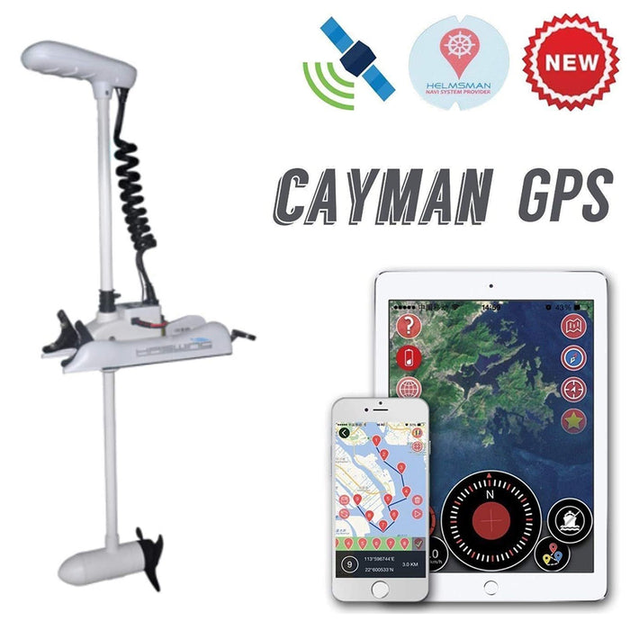 Cayman B GPS With Anchor Mode On Remote - White boatyardmalaysia