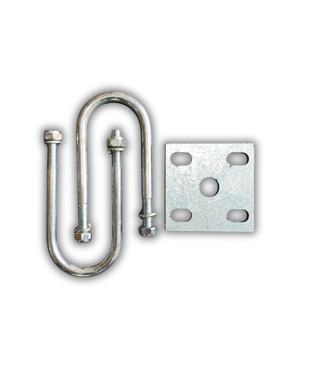 U-Bolt 16mm with Square plate 120mm x 120mm x 10mm (Heavy Duty)