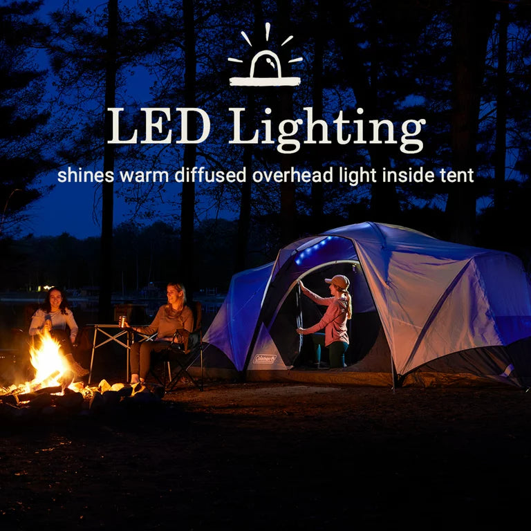 Skydome™ XL 8-Person Camping Tent with LED Lighting