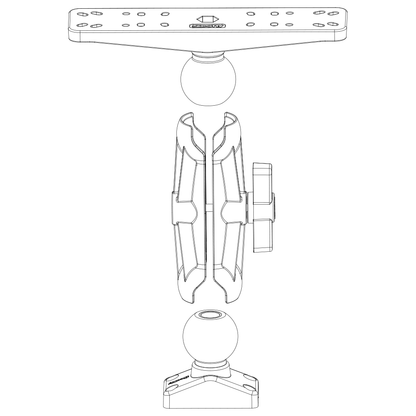 171 2.25″ Ball System 8″ Arms boatyardmalaysia