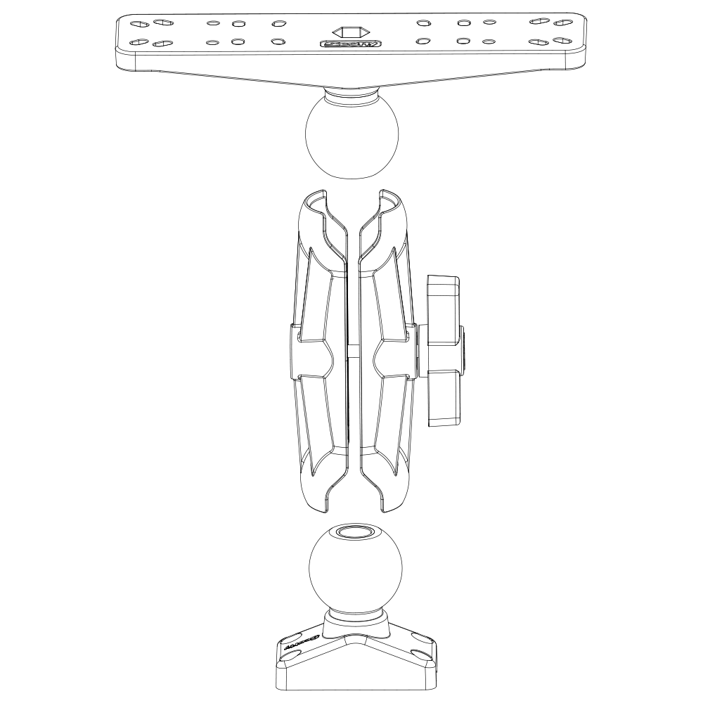 Scotty 176 2.25″ Ball System Base - Boatyard Malaysia