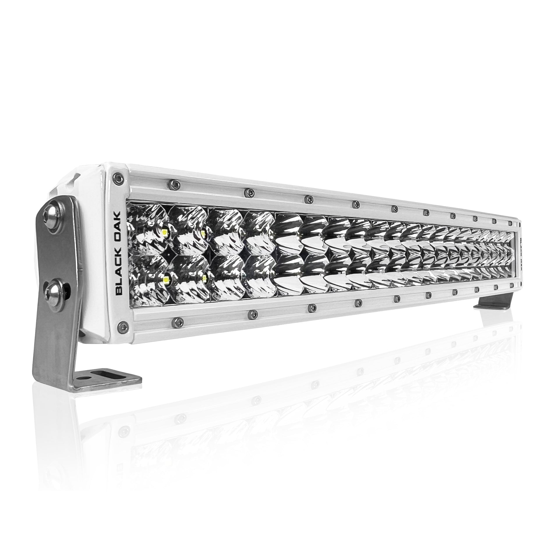 Black Oak Led Black Oak 20" Curved Double Row 5W Combo White - Boatyard Malaysia