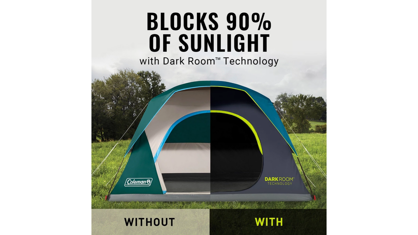 Coleman 6-Person Dark Room™ Skydome™ Camping Tent