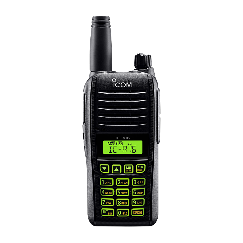 ICOM A16 Entry Level Air Band Handheld Radio With Bluetooth boatyardmalaysia