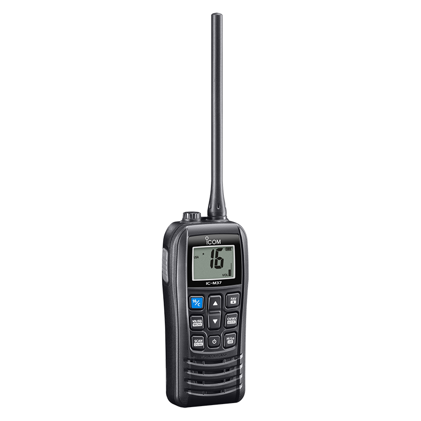 ICOM M37 HandHeld Marine VHF Radio 6W boatyardmalaysia