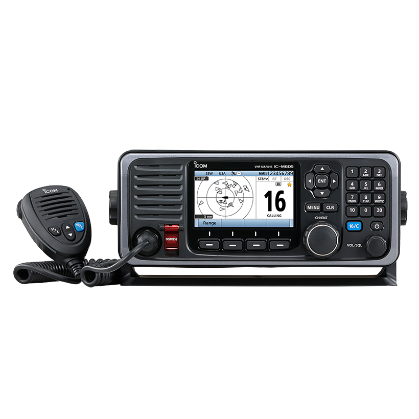 ICOM M605 Fixed Mount VHF With Color Display boatyardmalaysia