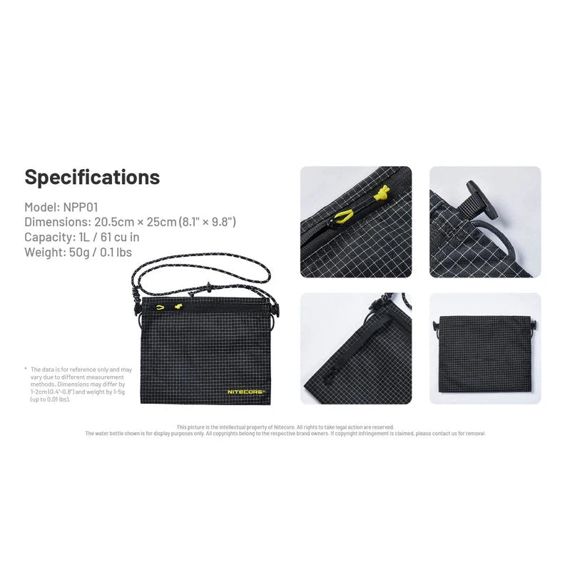 NITECORE NPP01 SACOCHE BAG BLACK NPP01-LARGE boatyardmalaysia