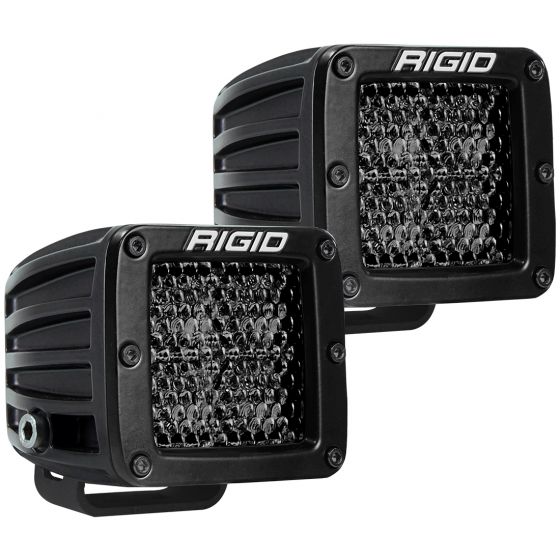 Rigid Industries D-Series Pro Spot Diffused Midnight Surface Mount | Pair - Boatyard Malaysia